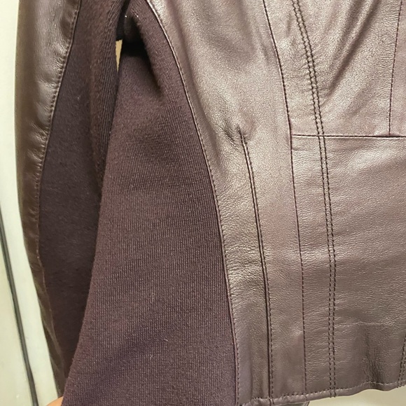 NOT FOR SALE Marc New York Burgundy Andrew Marc women’s Leather Jacket Women XS - Picture 6 of 8